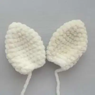 Pillow-unicorn Amigurumi Pattern step 2 - assembly progress