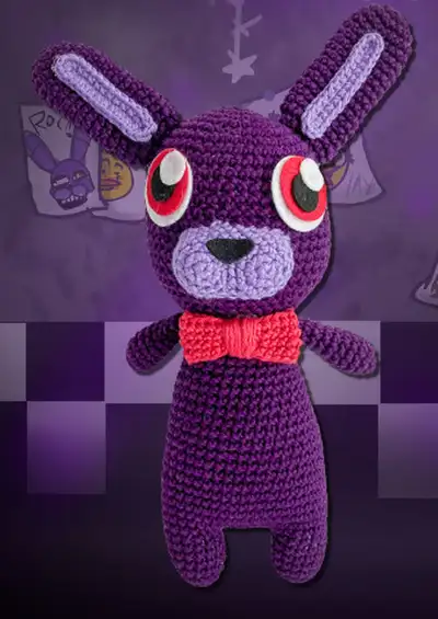 Bonnie Amigurumi Pattern step 1 - construction progress