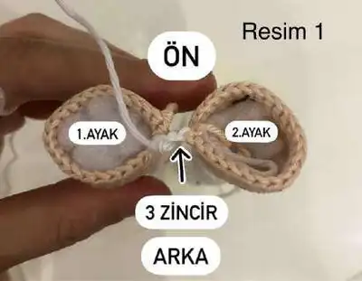Doll Aybuke Amigurumi Pattern step 4 - final assembly and finishing