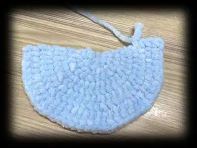 Plush Backpack Dragon Amigurumi Pattern step 2 - assembly progress
