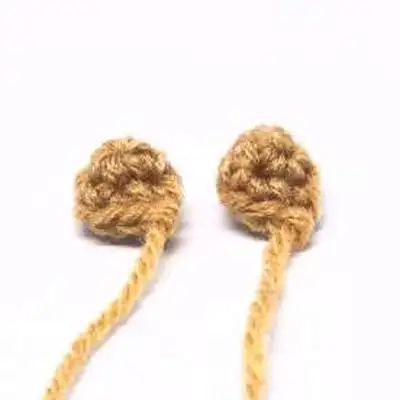 Hungry Hamsters Amigurumi Pattern step 2 - assembly progress