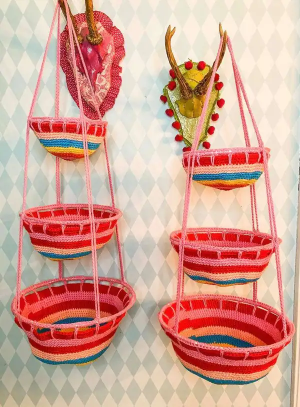 Colorful Hanging Basket Pattern