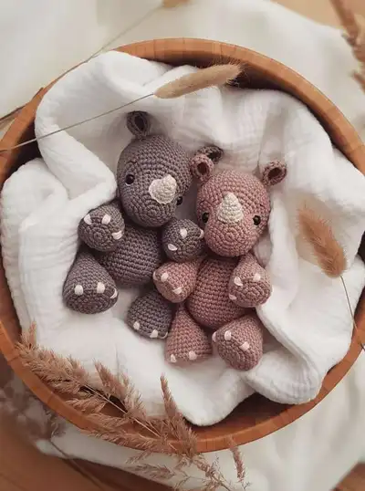 Pino Amigurumi Pattern step 1 - construction progress