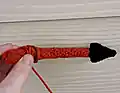 The Little Devil Amigurumi Pattern step 2 - assembly progress