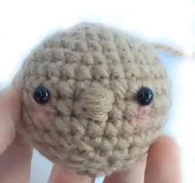 Nativity Crochet Pattern step 2 - assembly progress