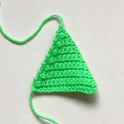 Crochet Flexagon Pattern step 2 - assembly progress