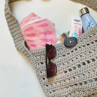 Grindstone Tote Bag Pattern step 3 - details and accessories