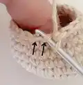Elvina the Delicate Butterfly Amigurumi Pattern step 2 - assembly progress