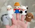 Farm Finger Puppet Amigurumi Pattern step 1 - construction progress