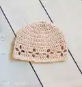 Vintage Vibes Baby Beanie Pattern step 2 - assembly progress