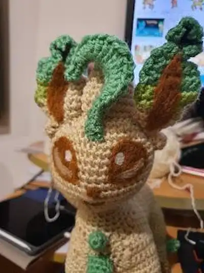 Whimsical Leafy Deer Amigurumi Pattern step 3 - details and accessories