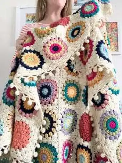 Island Time Blanket Pattern step 2 - assembly progress