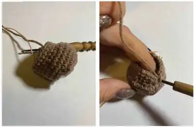 Dog PuPa Amigurumi Pattern step 4 - final assembly and finishing