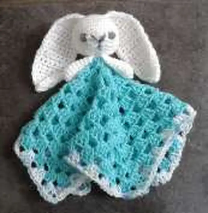 Free Beginner Friendly crochet pattern: Cute Bunny Comforter Pattern - Easy to follow tutorial