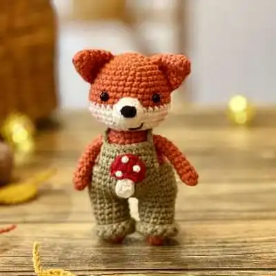 Victor Fox & Anna Bunny Amigurumi Pattern step 2 - assembly progress