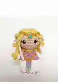 Princess Zelda Amigurumi Pattern step 1 - construction progress