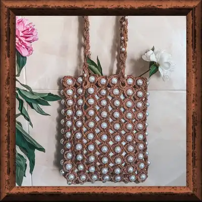 Willow bag Pattern step 1 - construction progress