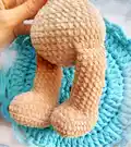 Teddy Bear Amigurumi Pattern step 3 - details and accessories