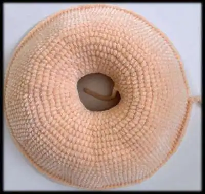 Crochet Donut Pillow Pattern step 4 - final assembly and finishing