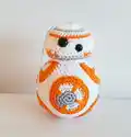 BB-8 Amigurumi Pattern step 1 - construction progress