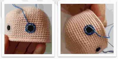MIMOSA BABY Amigurumi Pattern step 4 - final assembly and finishing