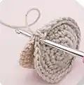 Noel the Christmas Mouse Amigurumi Pattern step 3 - details and accessories