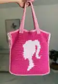 Baddie Barbie Bag Pattern step 1 - construction progress