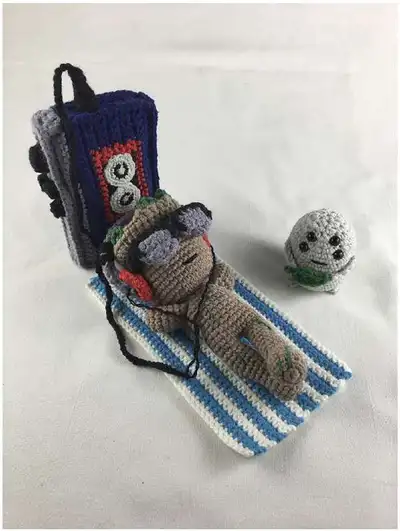 Groot Amigurumi Pattern step 2 - assembly progress