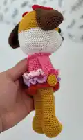 Fancy Dog Amigurumi Pattern step 4 - final assembly and finishing