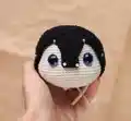 Penguin Lilo Amigurumi Pattern step 4 - final assembly and finishing