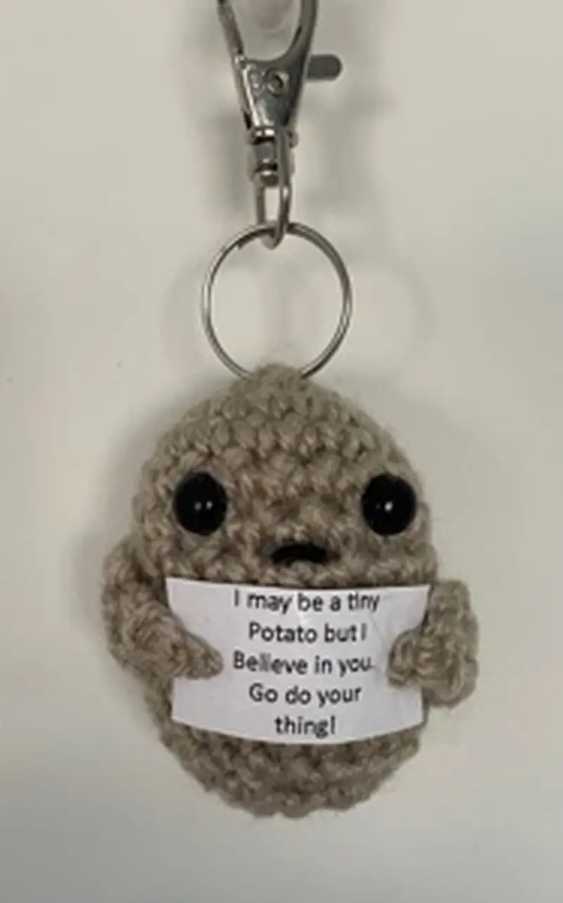 Free crochet pattern: Positive Potato Amigurumi Pattern - Beginner Friendly level tutorial