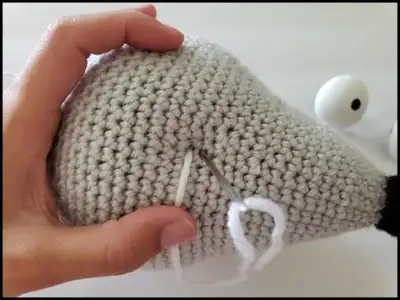 Sparky and Persephone Amigurumi Pattern step 4 - final assembly and finishing
