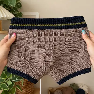 Funny Men Elephant Underwear Pattern step 3 - details and accessories