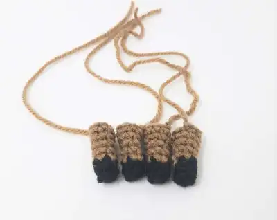 Bobby the Bighorn Sheep Amigurumi Pattern step 2 - assembly progress