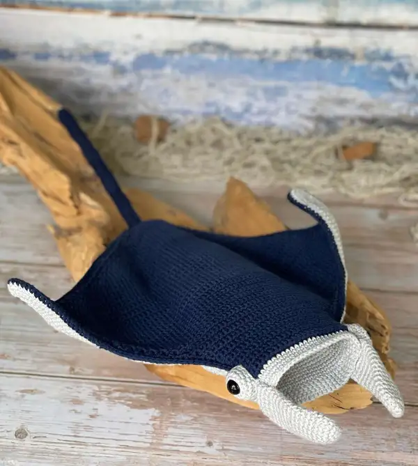 Jacque the Manta Ray Amigurumi Pattern
