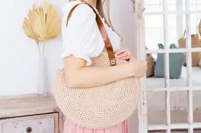 Round Bag Pattern step 2 - assembly progress