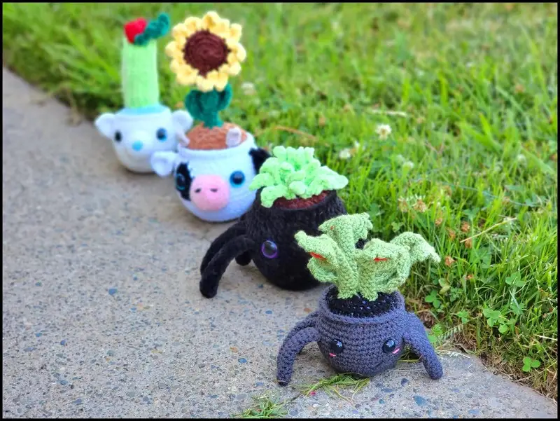 Free crochet pattern: Planter Crochet Amigurumi Pattern - Intermediate level tutorial