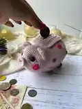 Piggy Bank Amigurumi Pattern step 1 - construction progress