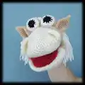 Horse Hand Puppet Amigurumi Pattern step 1 - construction progress