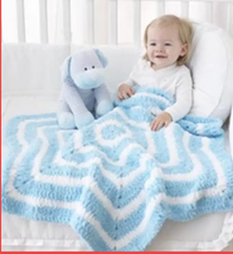 Free Intermediate crochet pattern: Bernat Pipsqueak Star Blanket Pattern - Easy to follow tutorial