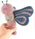 Ava the Butterfly Amigurumi Pattern step 3 - details and accessories
