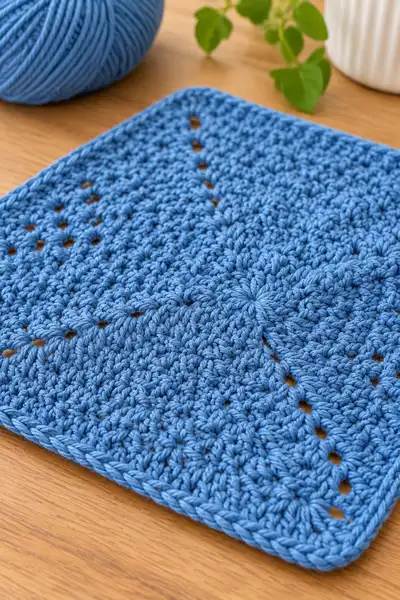 Serene Handcrafted Granny Square Pattern step 3 - details and accessories