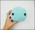 Jellyfish Amigurumi Pattern step 2 - assembly progress