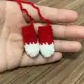 Santa Christmas Cat Amigurumi Pattern step 2 - assembly progress