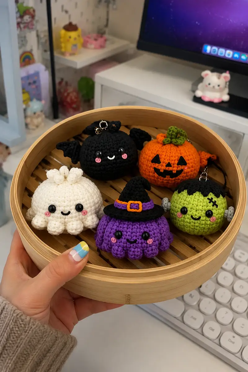 Free Intermediate crochet pattern: Kawaii Halloween Jelly Amigurumi Pattern - Easy to follow tutorial
