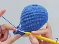 Cupid Whale Amigurumi Pattern step 4 - final assembly and finishing