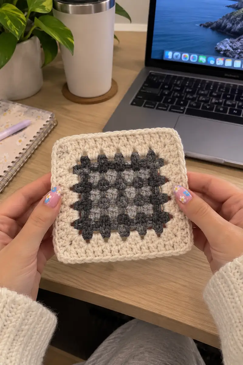 Free crochet pattern: Textured Square Bedspread Pattern - Intermediate level tutorial