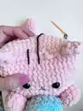Cute Cat Amigurumi Pattern step 4 - final assembly and finishing