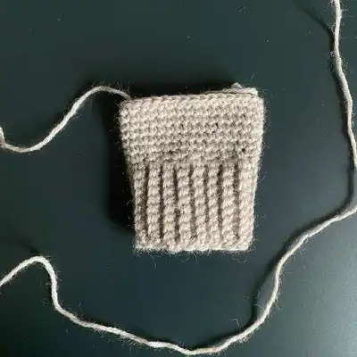 Mushroom Hand Warmers Pattern step 4 - final assembly and finishing