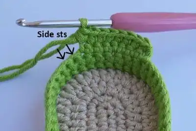Tribal Baby Clogs Pattern step 2 - assembly progress